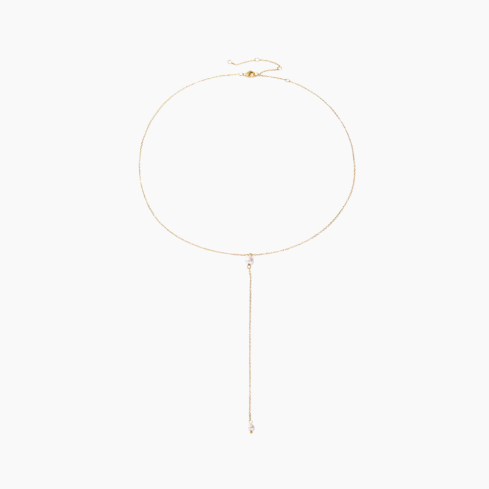 ALORA Halsband Pärla Rostfritt Stål