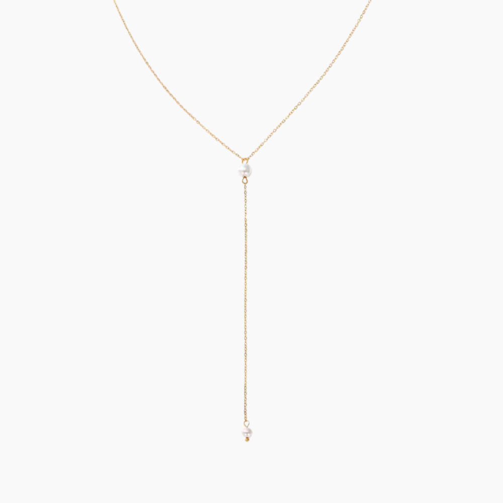 ALORA Halsband Pärla Rostfritt Stål