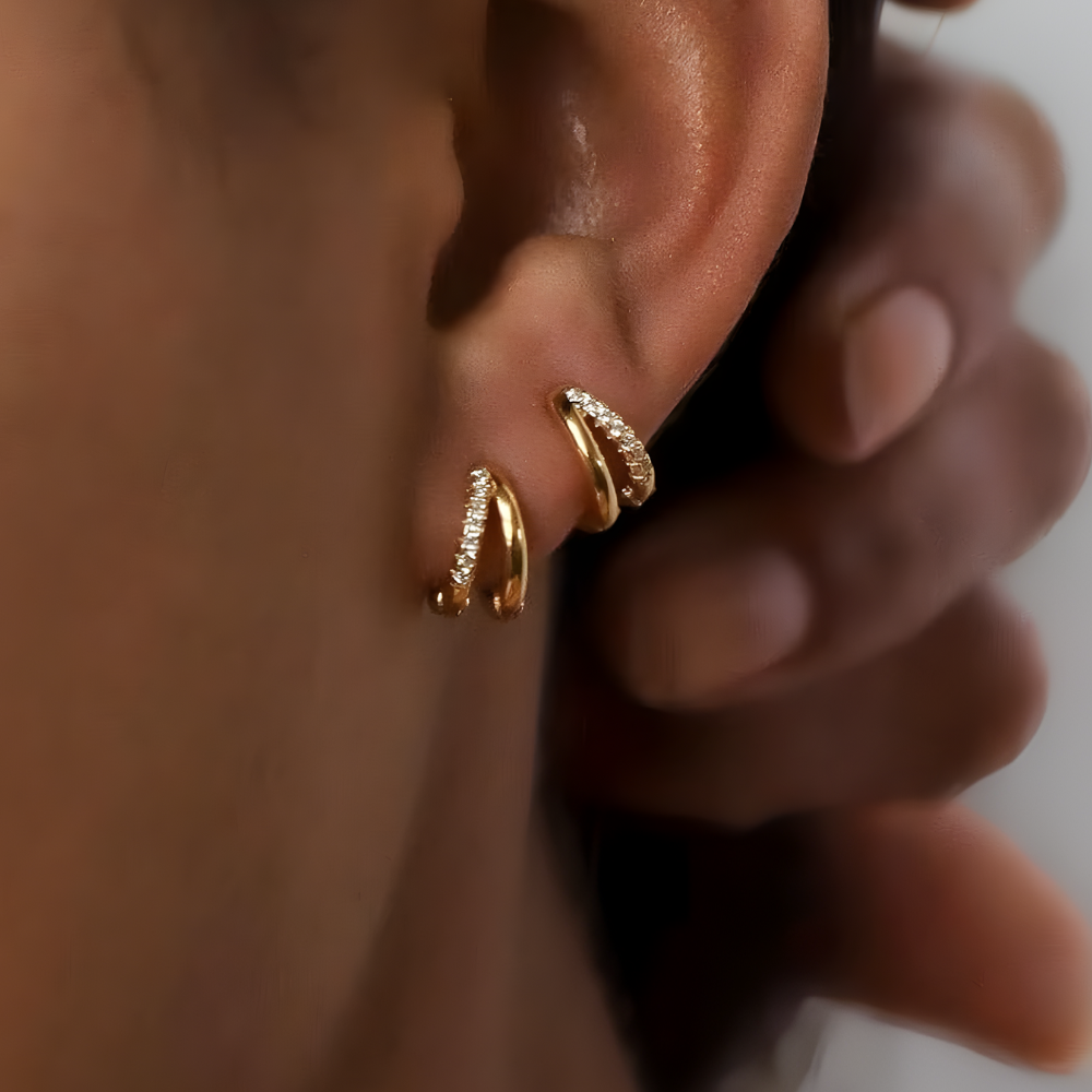 ADELIA Hoops 14K Guldplätering